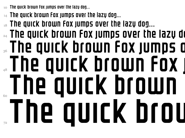 Graystroke font waterfall